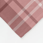 Tinten van roze gegiste kegel fleece deken (Hoek)