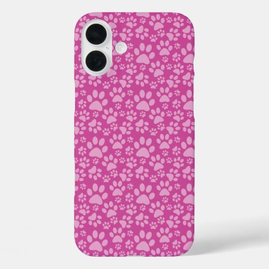 TINTEN VAN ROZE HONDENPOOT PRINTS Case-Mate iPhone CASE (Achterkant)