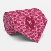 Tinten van Roze Kubisme Rozen Stropdas (Opgerold)
