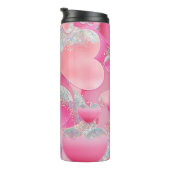 TINTEN VAN ROZE & PERZIK IRRIDESCENT HARTEN THERMOSBEKER (Geroteerd rechts)