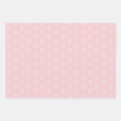 TINTEN VAN ROZE & TAN BALLONNEN & STERREN INPAKPAPIER VEL (Voorkant)