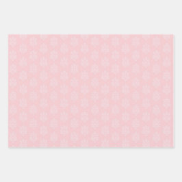 TINTEN VAN ROZE & TAN BALLONNEN & STERREN INPAKPAPIER VEL