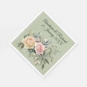 Tinten van Sage Bruiloft Servet (Hoek)