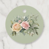 Tinten van Sage Wedding Gift Labels (Achterkant)