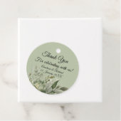 Tinten van Sage Wedding Gift Labels (In situ)