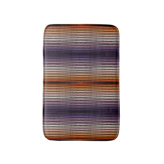 tinten van Sinaasappel en Paarse zoute Waterverf k Badmat (Voorkant Verticaal)