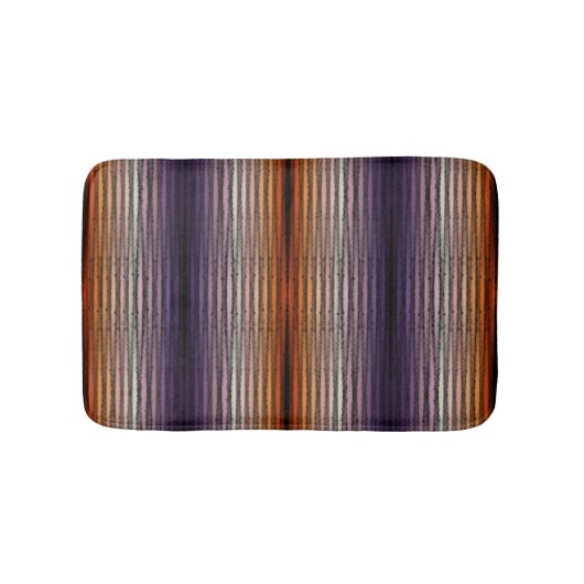 tinten van Sinaasappel en Paarse zoute Waterverf k Badmat (Voorkant)