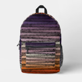 tinten van Sinaasappel en Paarse zoute Waterverf k Bedrukte Rugzak (Voorkant)