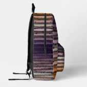 tinten van Sinaasappel en Paarse zoute Waterverf k Bedrukte Rugzak (Links)