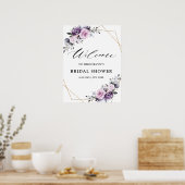 Tinten van Stofachtig Paarse Bruidsontvangst Poster (Keuken)