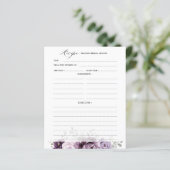 Tinten van Stofachtige Paarse Bloesems Bruiloft Re (Staand voorkant)