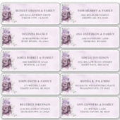 Tinten van stoffige Paarse Plum Wedding Guest Addr Sticker (Voorkant)