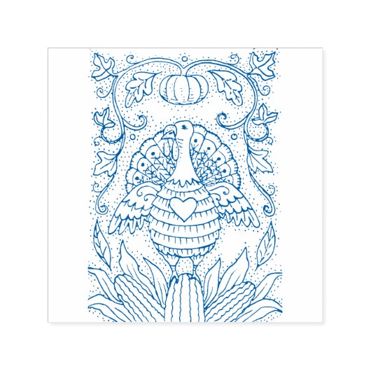TINTEN VAN THANKSGIVING KALKOEN, MAÏS & POMPOEN FO ZELFINKTENDE STEMPEL (Design)