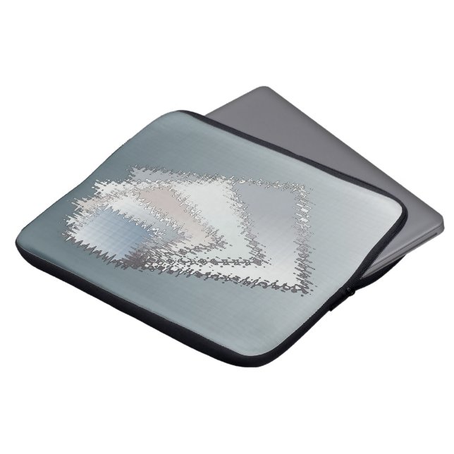 Tinten van wolken laptop sleeve (Voorkant top)