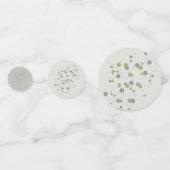 Tinten van zilvergrijs met stippen confetti (Voorkanten)
