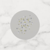 Tinten van zilvergrijs met stippen confetti (Kleine voorkant)