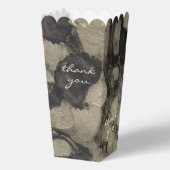 Tinten van Zwart en Zilveren Voering Favoriet Doze Bedankdoosjes (Achterkant)