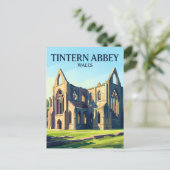 Tintern Abbey Wales Briefkaart (Staand voorkant)