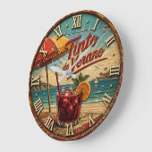 Tinto de Verano Spanish Mediterranean Beach Decor Grote Klok (Hoek)