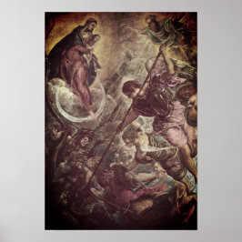 Tintoretto – Archangel Michael Fights Satan Poster
