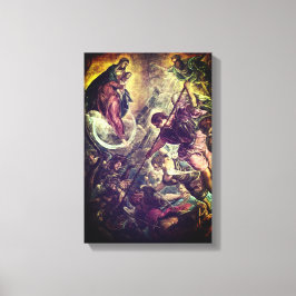 Tintoretto Crescent Moon Madonna Maria Apocalypse Canvas Afdruk