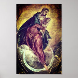 Tintoretto Crescent Moon Madonna Maria Apocalypse Poster