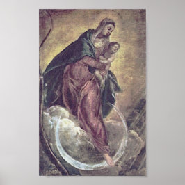 Tintoretto Crescent Moon Madonna Maria Apocalypse Poster