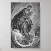Tintoretto Crescent Moon Madonna Maria Apocalypse Poster (Voorkant)