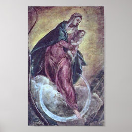 Tintoretto Crescent Moon Madonna Mary Apocalypse Poster