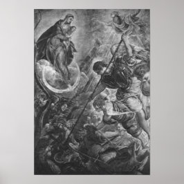 Tintoretto – Kampf des Erzengels Michael mit Satan Poster