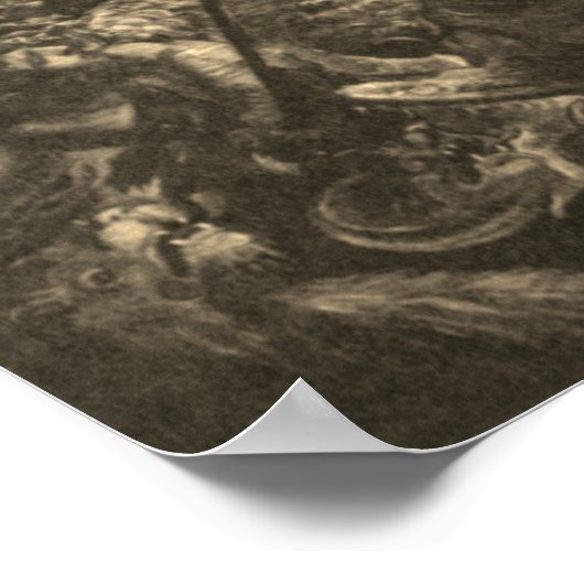 Tintoretto - Kampf des Erzengels Michael mit Satan Poster (Hoek)