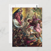 Tintoretto - Slag om de Archangel Michael met Briefkaart (Voorkant / Achterkant)