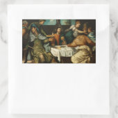 Tintoretto - The Supper in Emmaus Rechthoekige Sticker (Tas)
