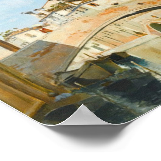 Tintoretto's House, Venetië (1874) Poster (Hoek)