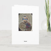  Tintype kleurrijke artikelverkoper foto Kaart (Achterkant)