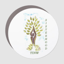 TINW SISTERHOOD CAR MAGNET