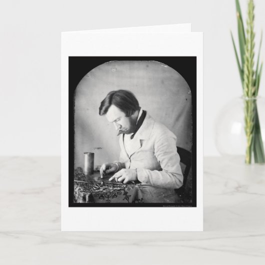 Tinworker Daguerreotype 1853 Kaart (Voorkant)