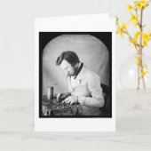 Tinworker Daguerreotype 1853 Kaart (Gele Bloem)