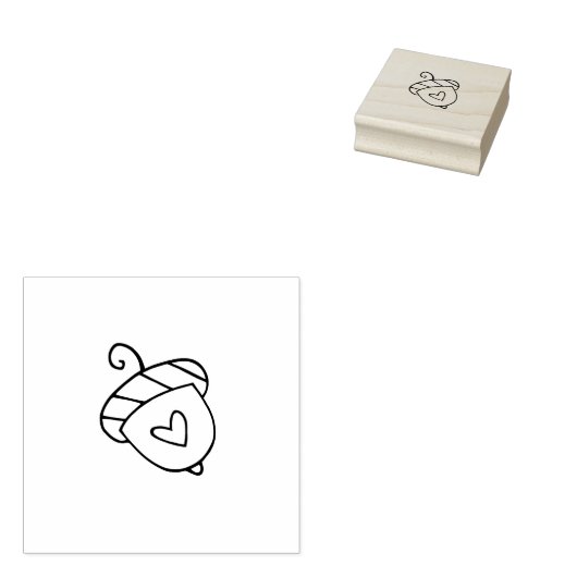 Tiny Acorn 2 Rubberstempel (Gestempeld)