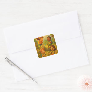 Tiny Adventures - Wandelen Kinder Plein Sticker