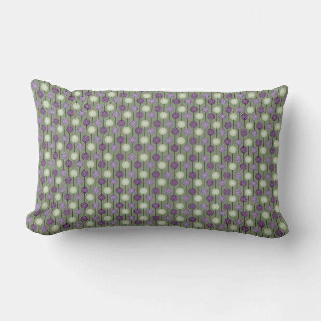 Tiny Alliums Floral Pattern Pillow Kussen (Voorkant)