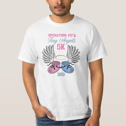 Tiny Angels 5K Short Slapeved Shirt (Voorkant)