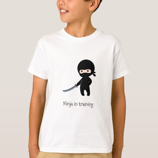 Tiny Angry Ninja in training Tri-Blend Shirt (Voorkant)