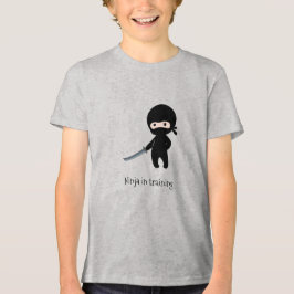 Tiny Angry Ninja in training Tri-Blend Shirt