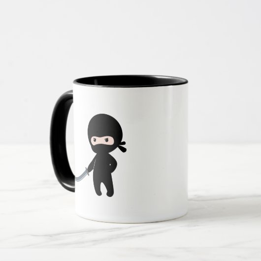 Tiny Angry Ninja Mok (Voorkant links)