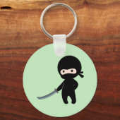 Tiny Angry Ninja over Green Sleutelhanger (Voorkant)