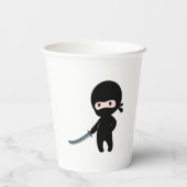 Tiny Angry Ninja Papieren Bekers (Achterkant)