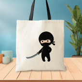 Tiny Angry Ninja Tote Bag
