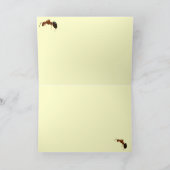 Tiny Ant op Goldenrod Vriendschap Kaart (Binnen)
