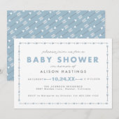 Tiny Archer Arrow Modern Boy Baby shower Uitnodige Kaart (Voorkant / Achterkant)